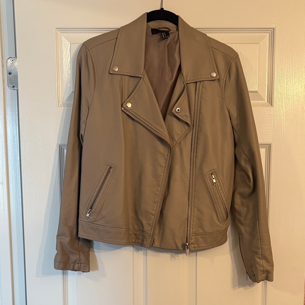Faux leather jacket